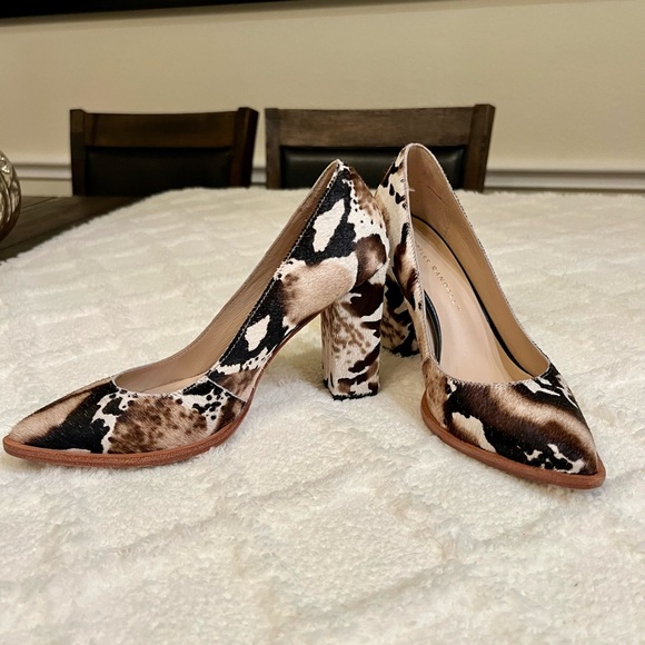 Loeffler Randall Remy Calf Hair Pumps Heels Boot 7.5 - Picture 7 of 10
